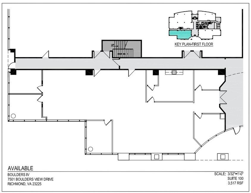 7501 Boulder View Dr, North Chesterfield, VA à louer Plan d’étage– Image 1 sur 5