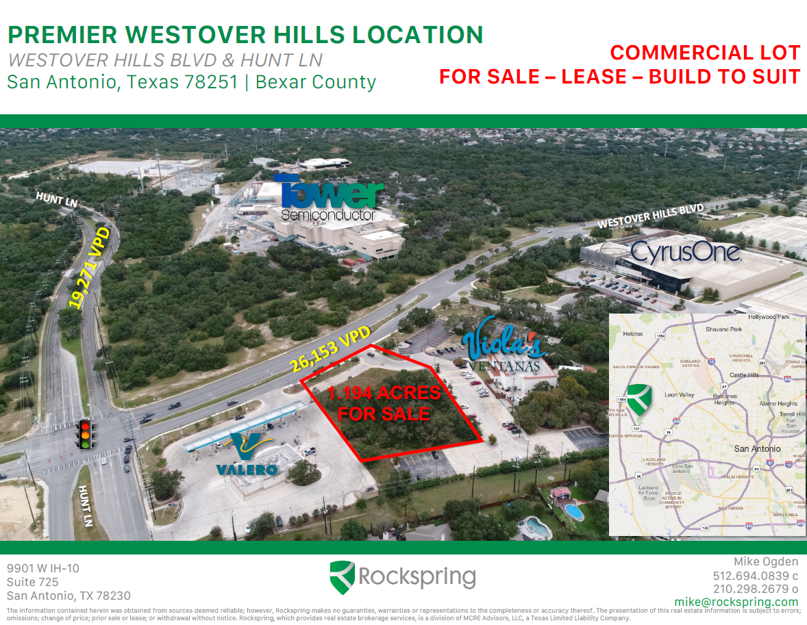 Westover Hills Blvd, San Antonio, TX à vendre Aérien– Image 1 sur 2