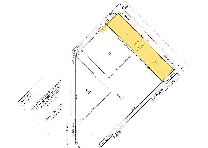 9361 Glenoaks Blvd, Sun Valley, CA à louer - Plan cadastral – Image 2 sur 2