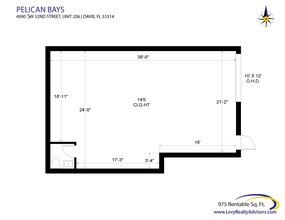 4990 SW 52nd St, Fort Lauderdale, FL à louer Plan d’étage– Image 2 sur 2