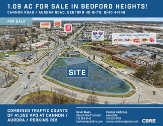 Plus de détails pour Cannon Rd & Aurora Rd, Bedford Heights, OH - Terrain à vendre