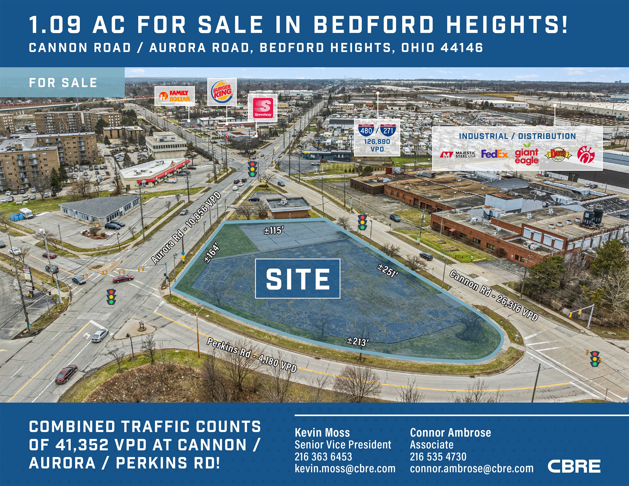 Cannon Rd & Aurora Rd, Bedford Heights, OH à vendre Photo principale– Image 1 sur 6