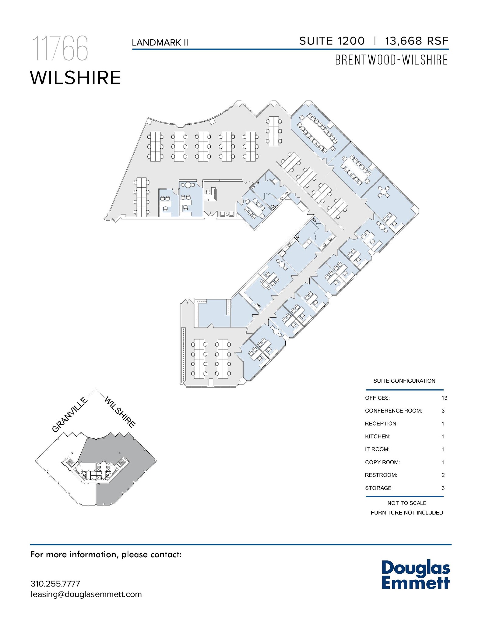 11766 Wilshire Blvd, Los Angeles, CA à louer Plan d’étage– Image 1 sur 1