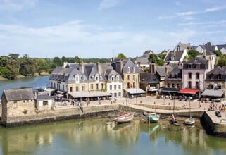 Auray, MOR - Vue aérienne vue de carte