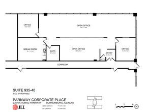 935 National Pky, Schaumburg, IL à louer Plan d’étage– Image 1 sur 1