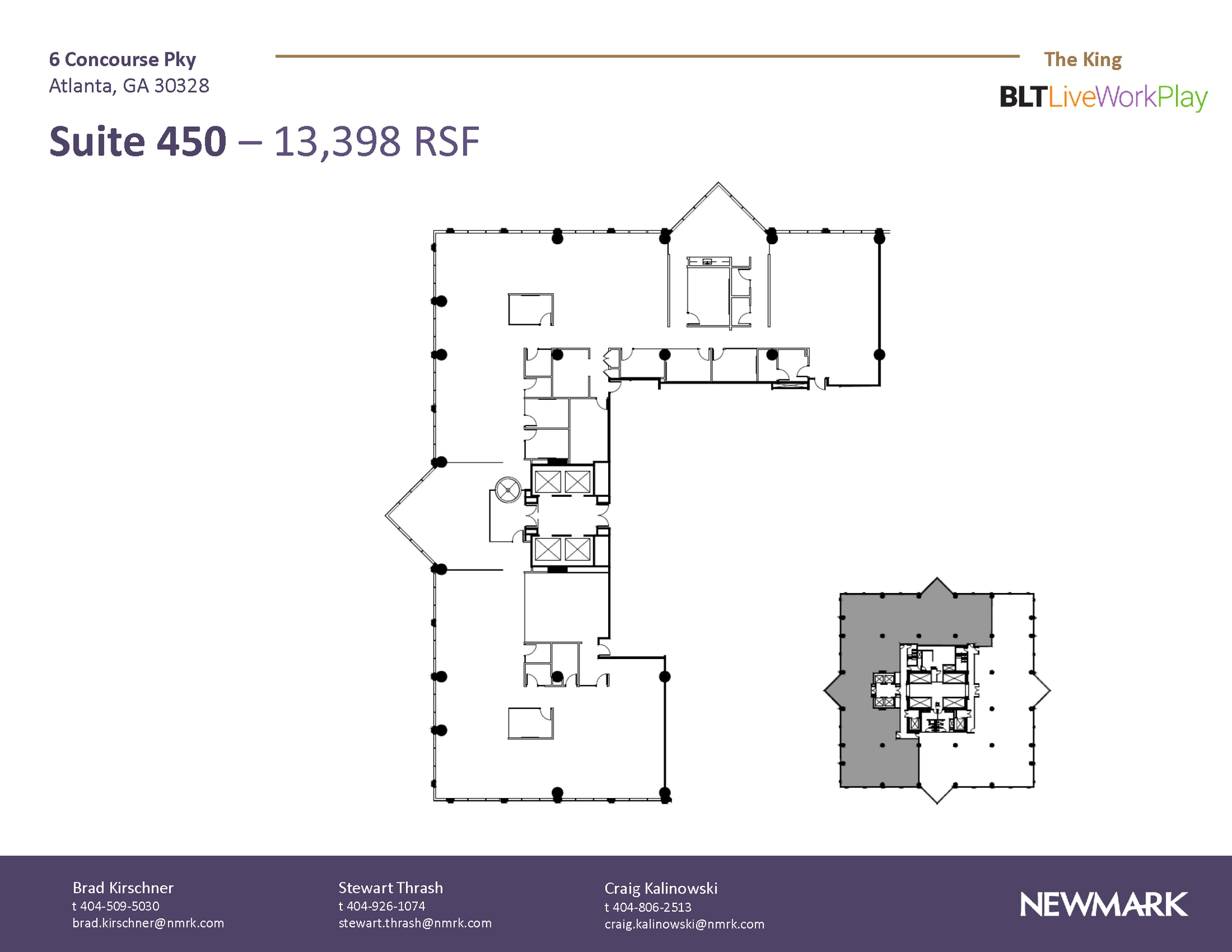 6 Concourse Pky NE, Atlanta, GA à louer Plan d’étage– Image 1 sur 1