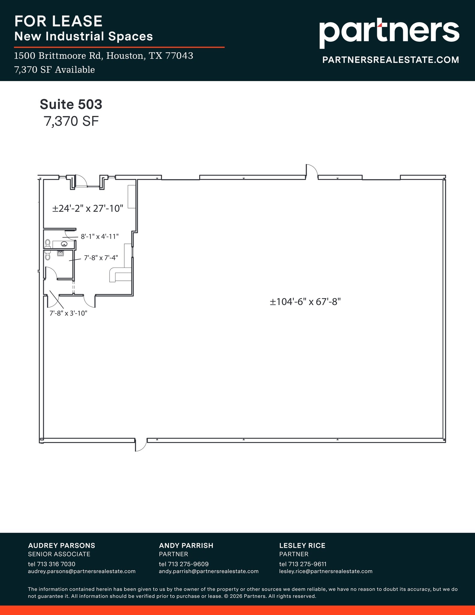 1500 Brittmoore Rd, Houston, TX à louer Plan de site– Image 1 sur 1