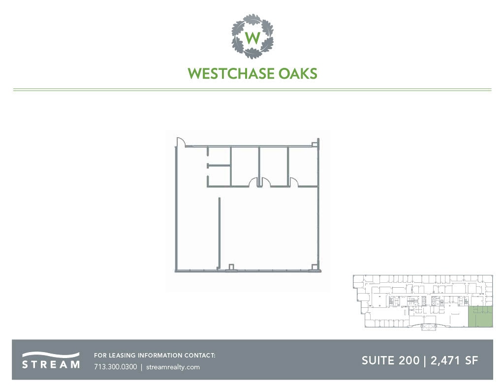 10111 Richmond Ave, Houston, TX à louer Plan d’étage– Image 1 sur 1