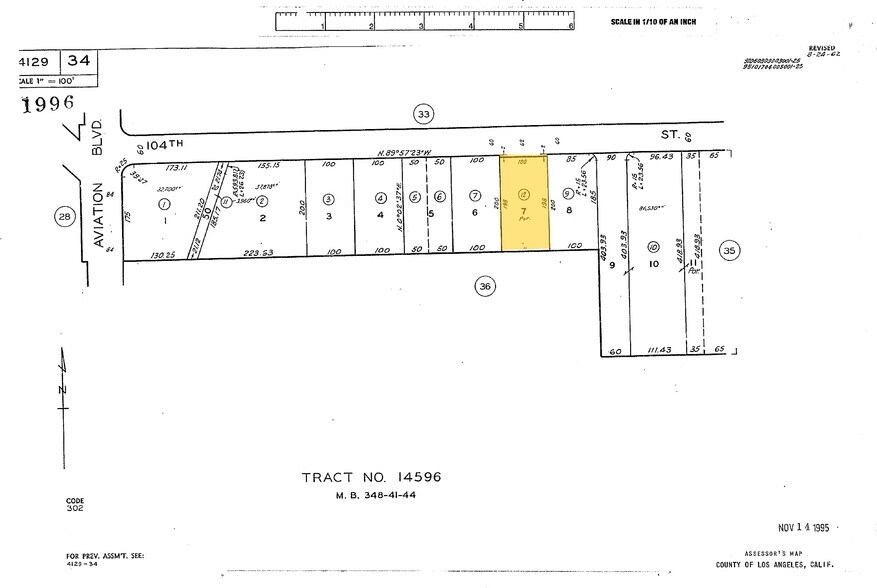 5438 W 104th St, Los Angeles, CA à louer - Plan cadastral – Image 3 sur 10