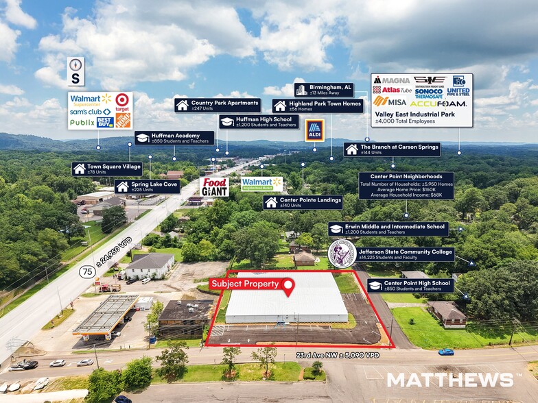 2245 1st St NW, Center Point, AL à vendre - Photo de l’immeuble – Image 2 sur 4