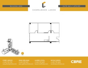 2850 E Camelback Rd, Phoenix, AZ à louer Plan d’étage– Image 1 sur 1