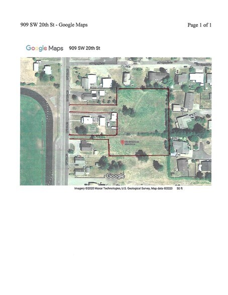 833 20th st, Chehalis, WA à vendre - Plan de site – Image 2 sur 2