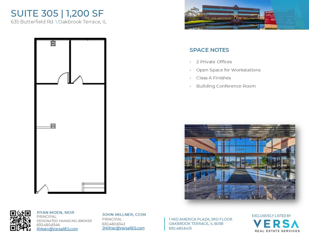 1S660 Midwest Rd, Oakbrook Terrace, IL à louer Plan d’étage– Image 1 sur 1