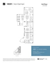 18201 Von Karman Ave, Irvine, CA à louer Plan d’étage– Image 2 sur 2