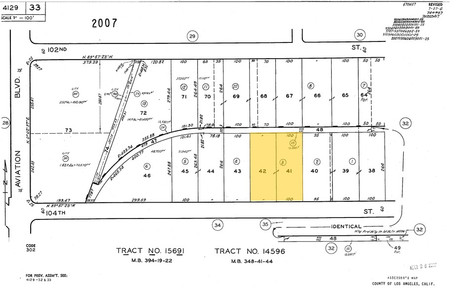 5431 W 104th St, Los Angeles, CA à louer - Plan cadastral – Image 3 sur 8