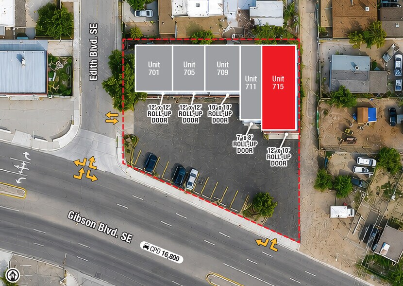 701-715 Gibson Blvd SE, Albuquerque, NM à louer - Photo de l’immeuble – Image 2 sur 9