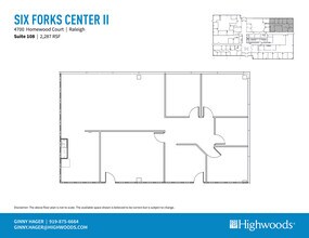 4700 Homewood Ct, Raleigh, NC à louer Plan d’étage– Image 1 sur 1