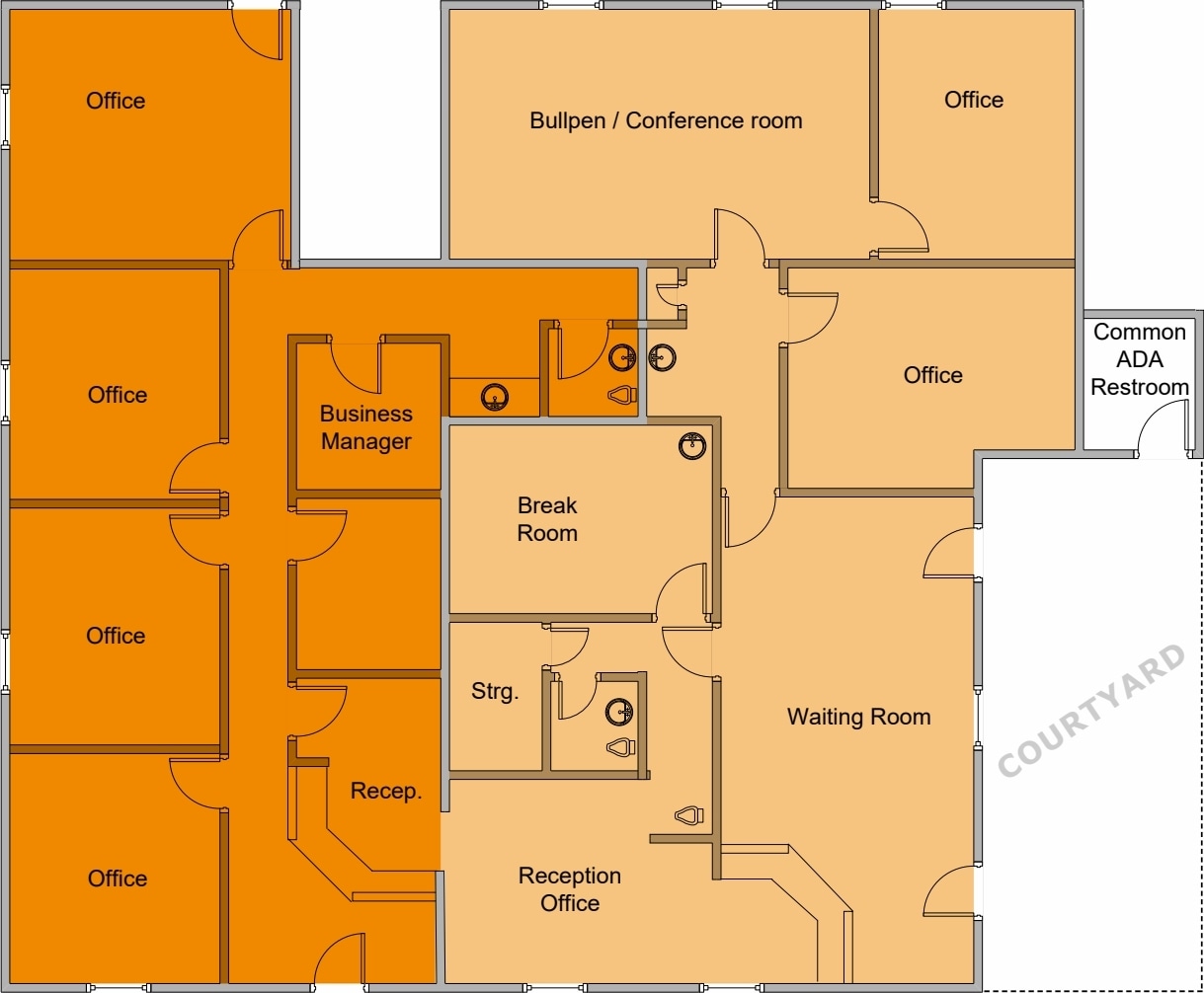 1250 E Baseline Rd, Tempe, AZ à vendre Plan d’étage– Image 1 sur 1