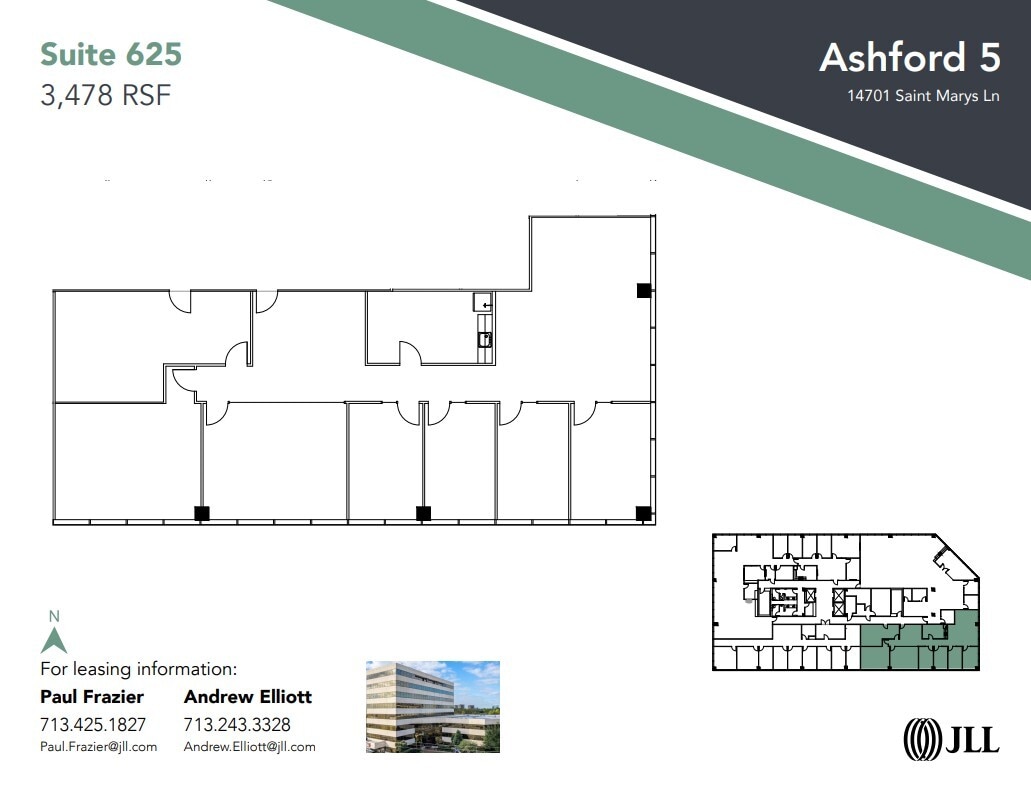 14701 St. Marys Ln, Houston, TX à louer Plan d’étage– Image 1 sur 1