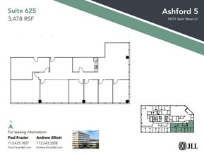 14701 St. Marys Ln, Houston, TX à louer Plan d’étage– Image 1 sur 1