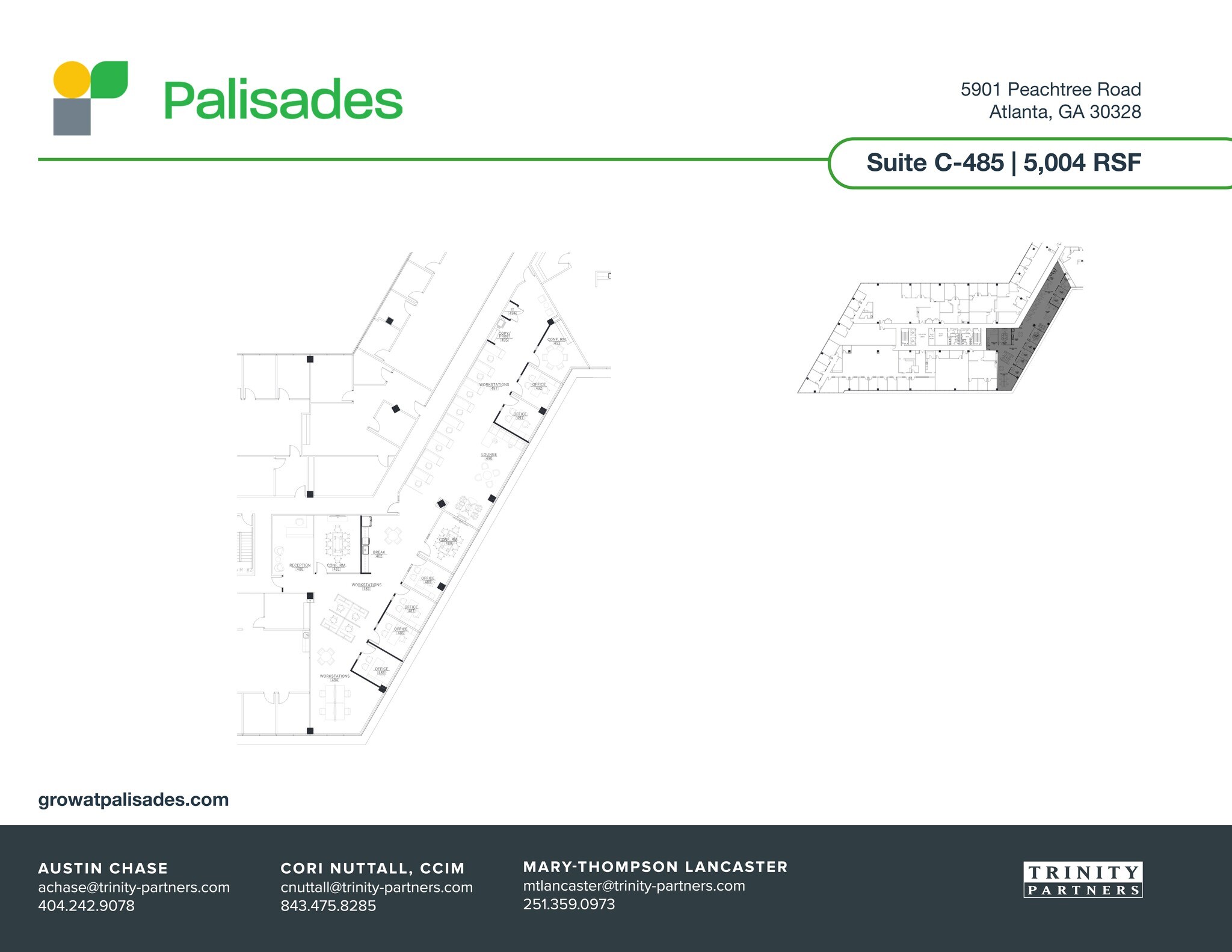 5901 Peachtree Dunwoody Rd NE, Atlanta, GA à louer Plan de site– Image 1 sur 1
