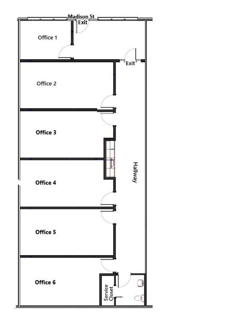110 Main St., Alexander City, AL à louer Plan d’étage– Image 1 sur 1