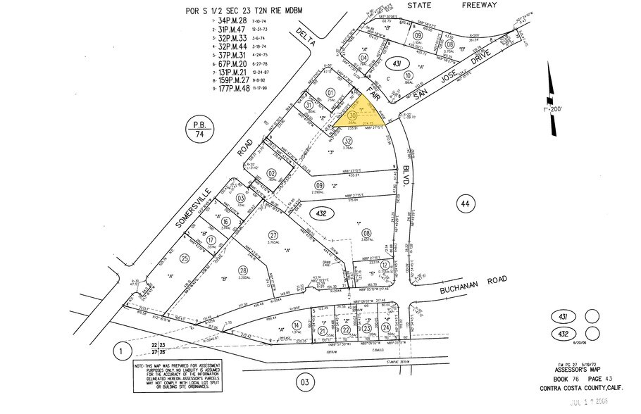 3103 Delta Fair Blvd, Antioch, CA à vendre - Plan cadastral – Image 1 sur 3