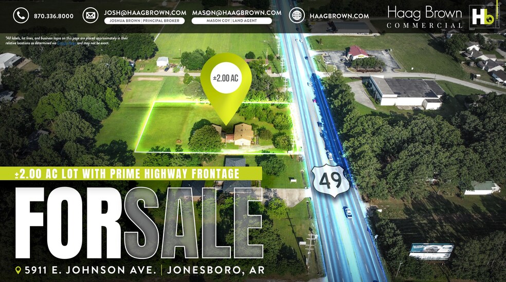 5911 E Johnson Ave, Jonesboro, AR à vendre - Aérien – Image 1 sur 4