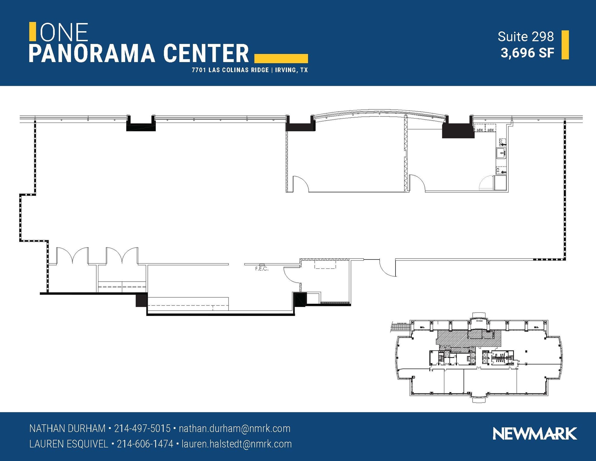 7701 Las Colinas Rdg, Irving, TX à louer Plan d’étage– Image 1 sur 1