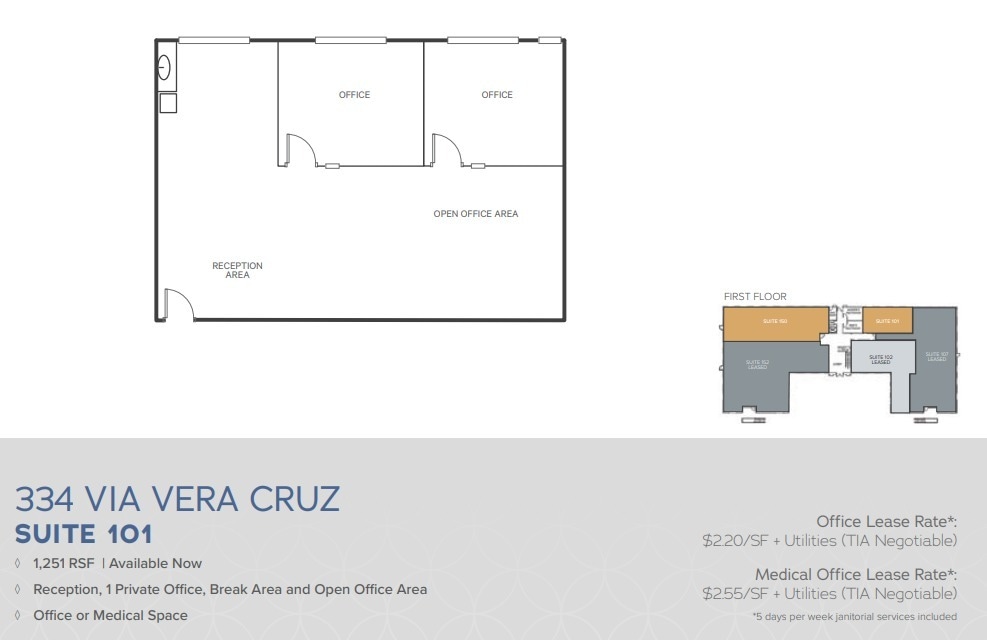 334 Via Vera Cruz, San Marcos, CA à louer Plan d’étage– Image 1 sur 1
