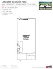 605 E Palace Pky, Grand Prairie, TX à louer Plan d’étage– Image 1 sur 1