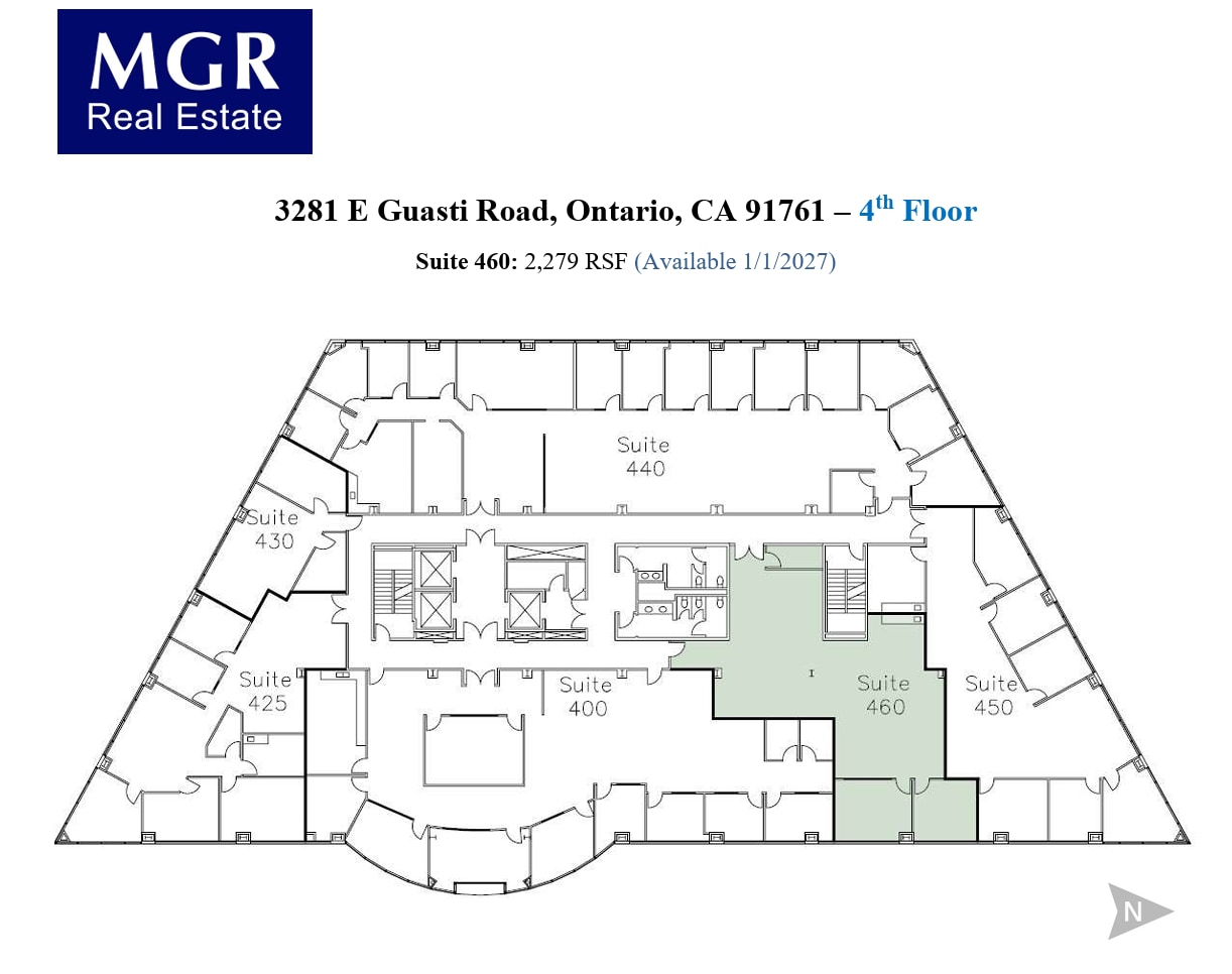3281 E Guasti Rd, Ontario, CA à louer Plan d’étage– Image 1 sur 1