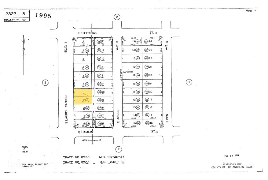 6522-6528 Laurel Canyon Blvd, North Hollywood, CA à louer - Plan cadastral – Image 3 sur 3