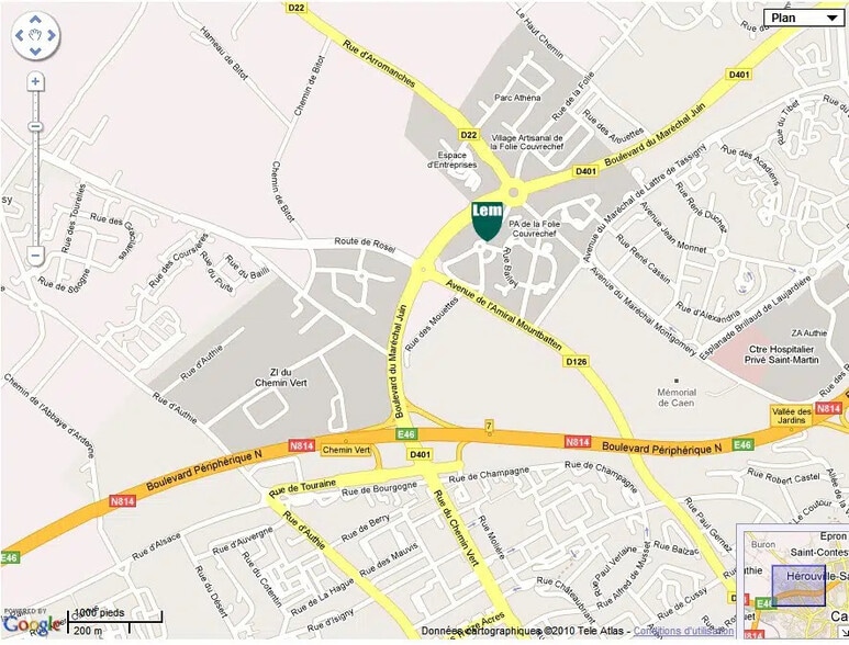 Bureau dans Caen à louer - Plan d’étage – Image 2 sur 3