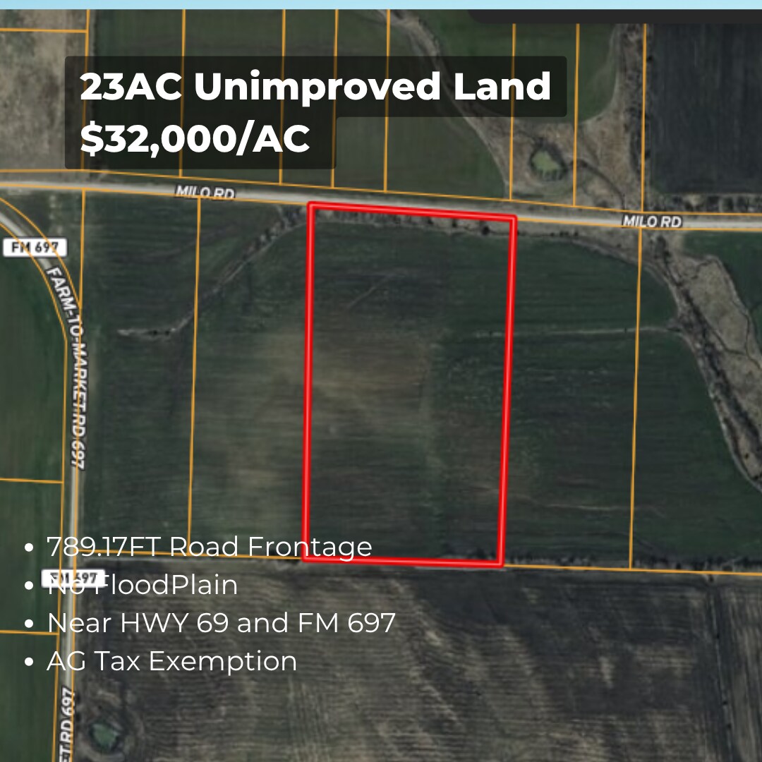 Milo Rd 23AC, Whitewright, TX à vendre Photo de l’immeuble– Image 1 sur 6