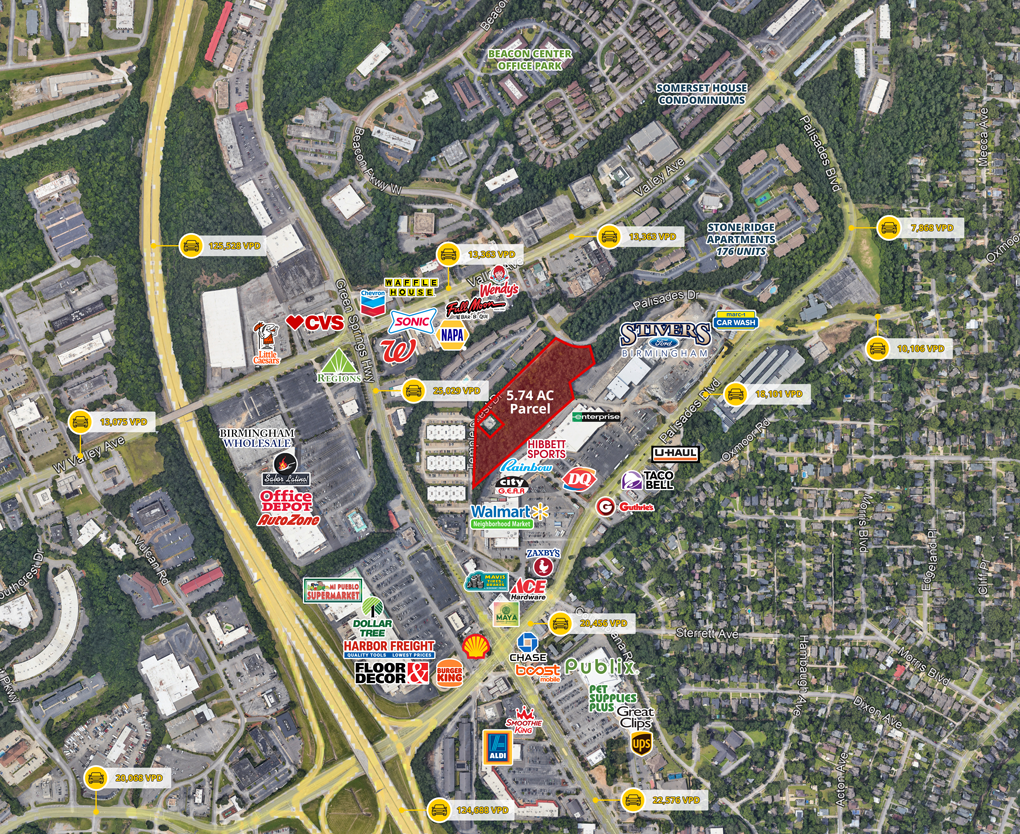 372 Palisades Blvd, Birmingham, AL à vendre Aérien– Image 1 sur 2