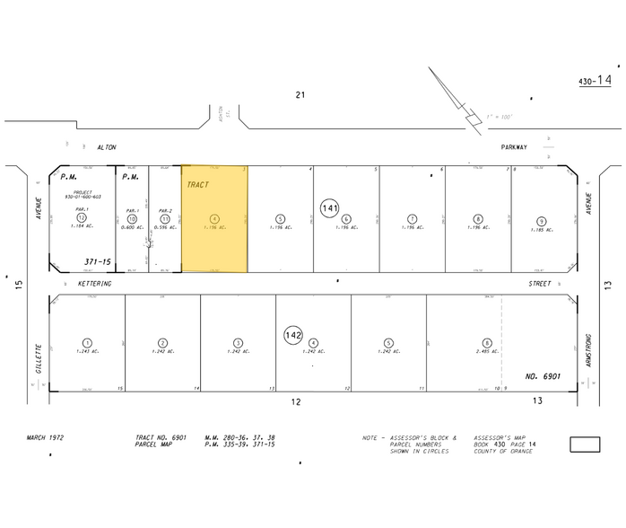 1711 Kettering St, Irvine, CA à vendre - Plan cadastral – Image 2 sur 2