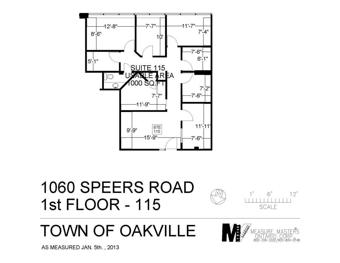 1060 Speers Rd, Oakville, ON à louer Plan d’étage– Image 1 sur 1