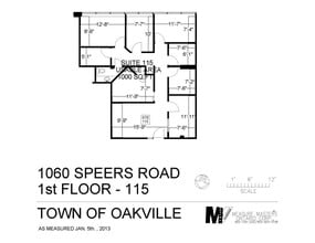 1060 Speers Rd, Oakville, ON à louer Plan d’étage– Image 1 sur 1