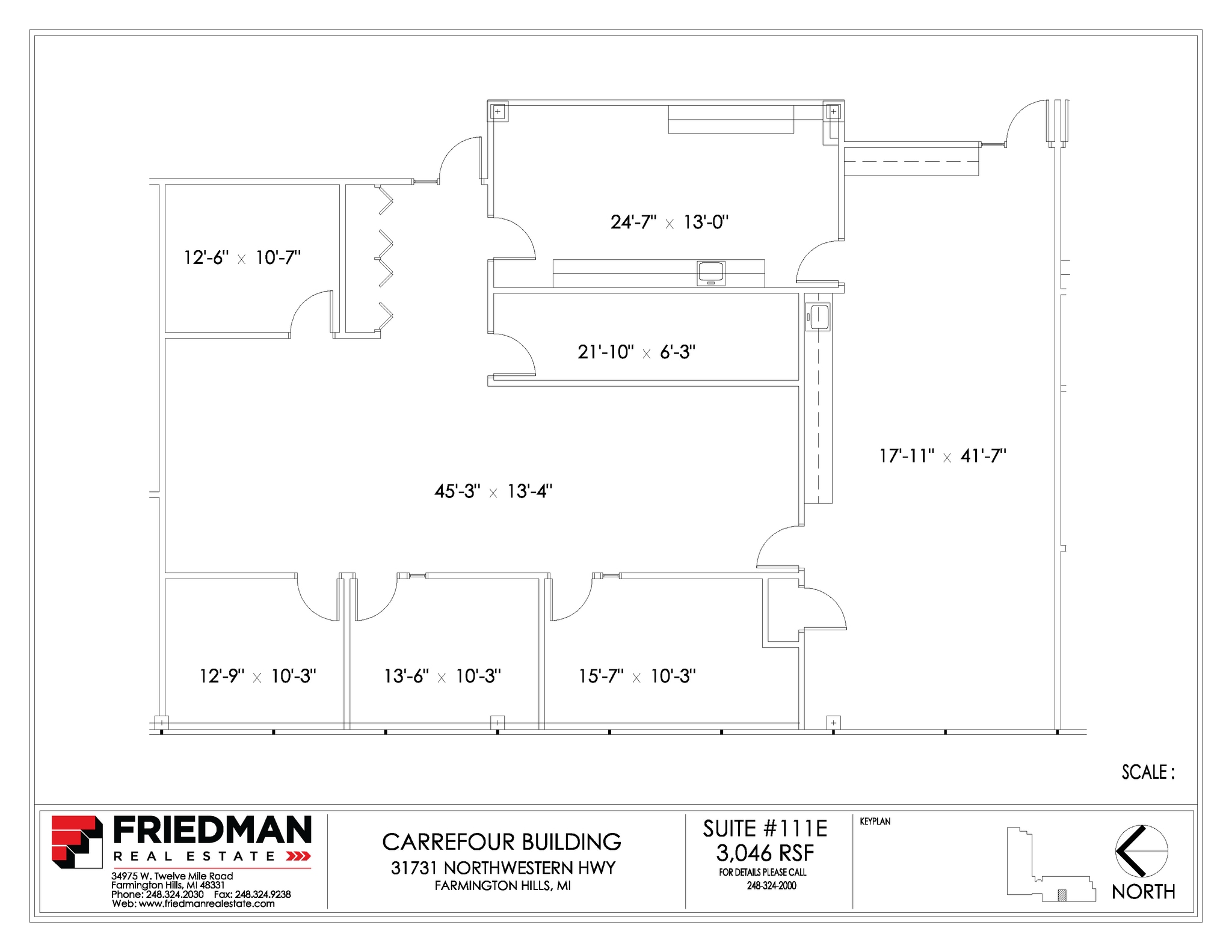 31731 Northwestern Hwy, Farmington Hills, MI à louer Plan d’étage– Image 1 sur 2