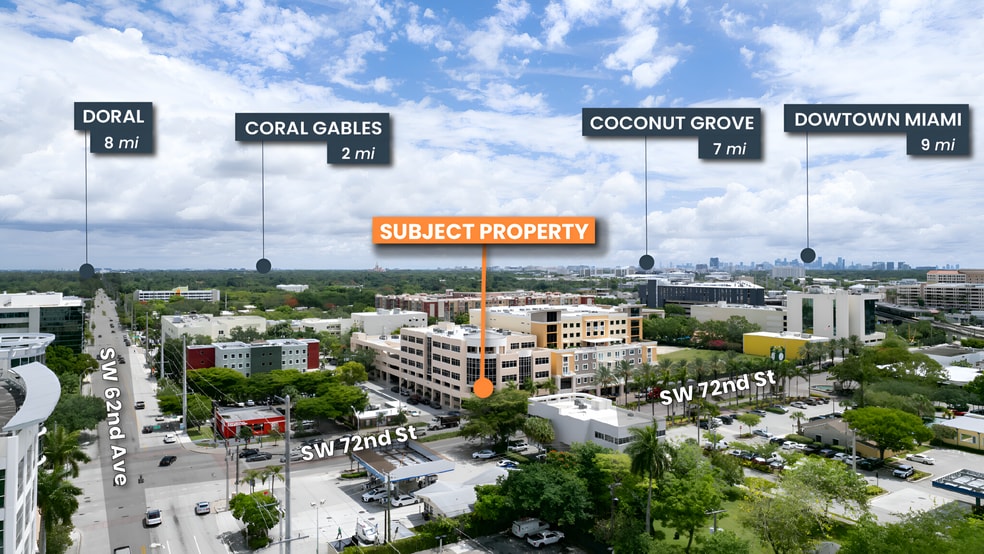 6141 Sunset Dr, South Miami, FL à vendre - Aérien – Image 2 sur 12