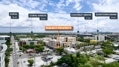 6141 Sunset Dr, South Miami, FL - VUE AÉRIENNE  vue de carte - Image1