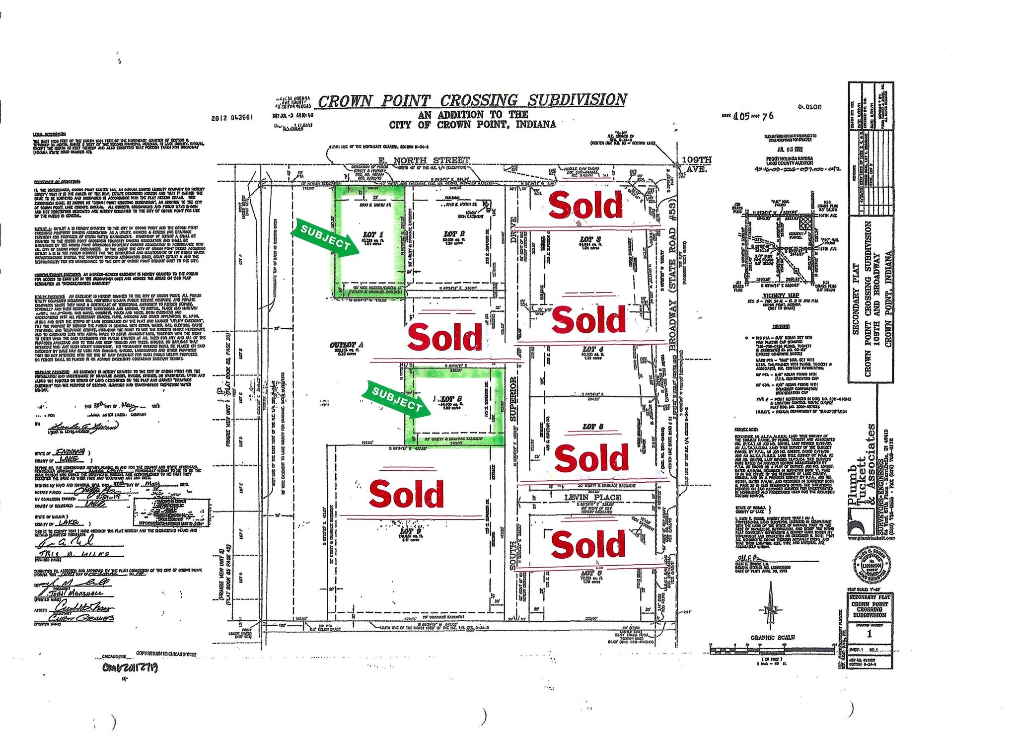 Broadway & 109th St, Crown Point, IN à vendre Photo de l’immeuble– Image 1 sur 2