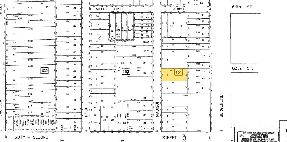 6216-6218 Madison St, West New York, NJ à vendre - Plan cadastral – Image 2 sur 8