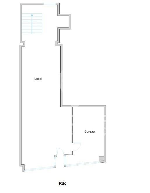 Local commercial dans PARIS à vendre Plan d’étage– Image 1 sur 4