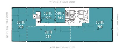 111 W Saint John St, San Jose, CA à louer Plan d’étage– Image 1 sur 1