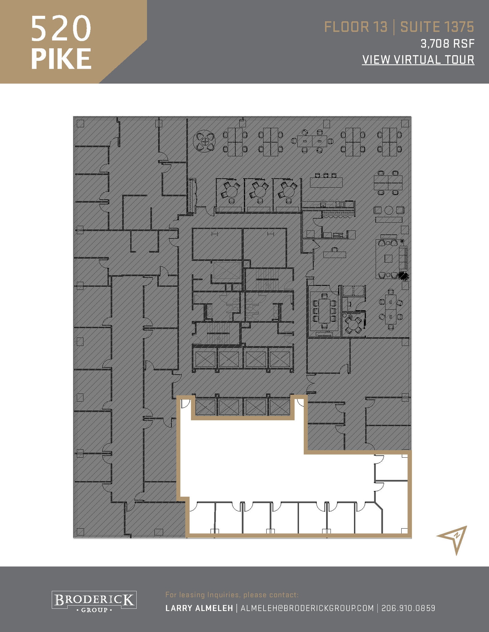 520 Pike St, Seattle, WA à louer Plan d’étage– Image 1 sur 1