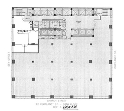 22 Cortlandt St, New York, NY à louer Plan d’étage– Image 1 sur 1