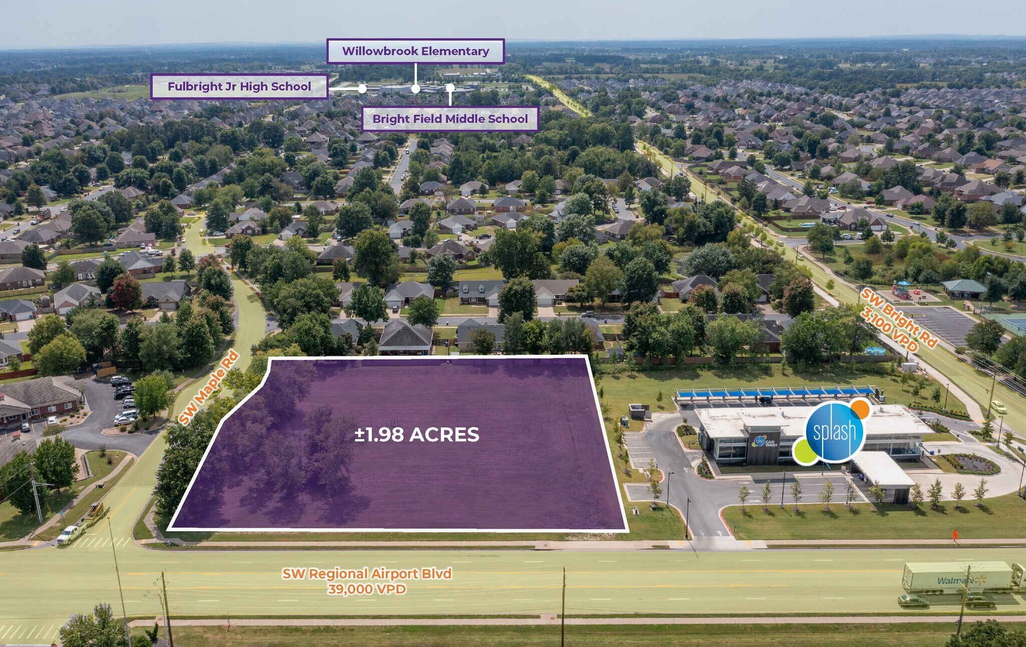 SW Regional Airport Blvd, Bentonville, AR à vendre Aérien– Image 1 sur 5