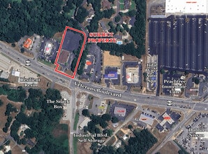 2201 Veterans Blvd, Dublin, GA - Vue aérienne vue de carte - Image1